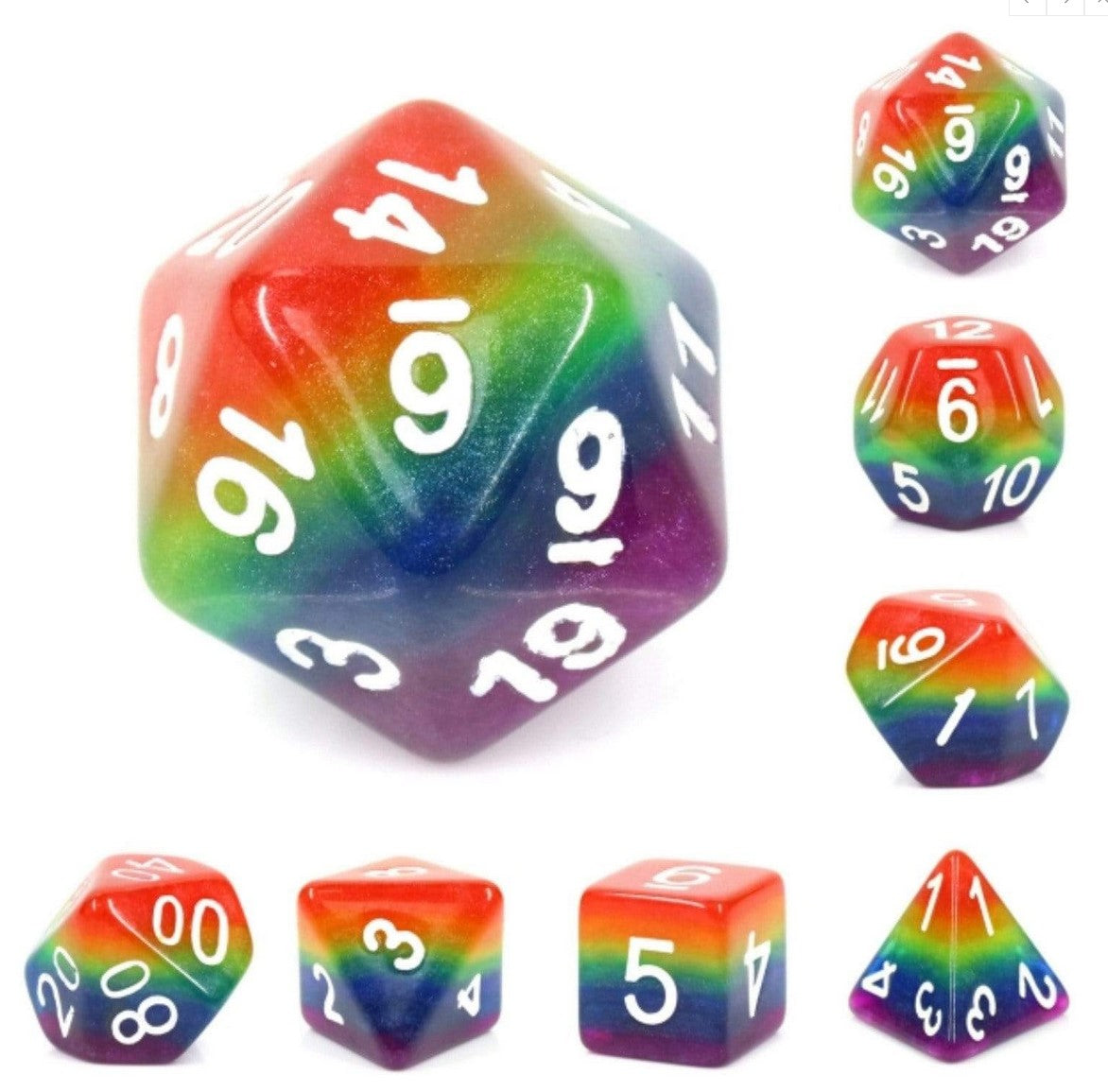 Foam Brain Rainbow 7 Dice Set | Odin's Place