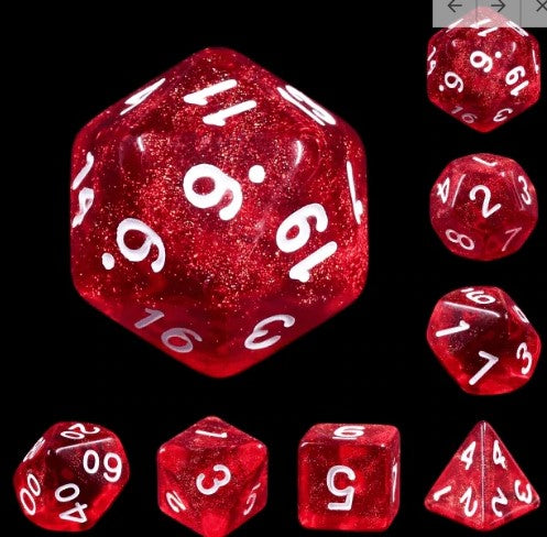 Foam Brain Rabbit's Eye 7 Dice Set | Odin's Place