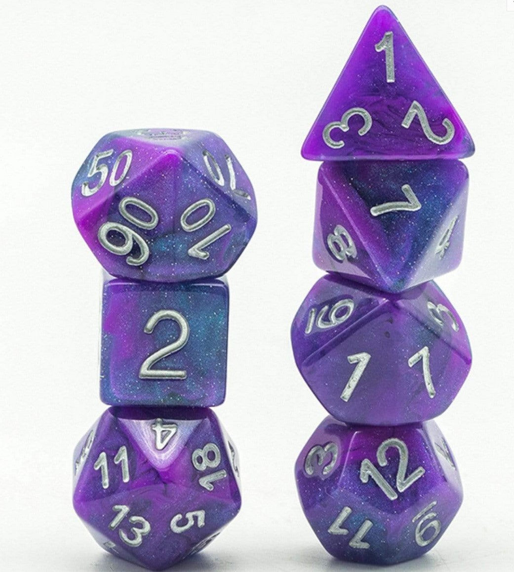 Foam Brain Elliptical Galaxies Poly 7 Dice Set | Odin's Place