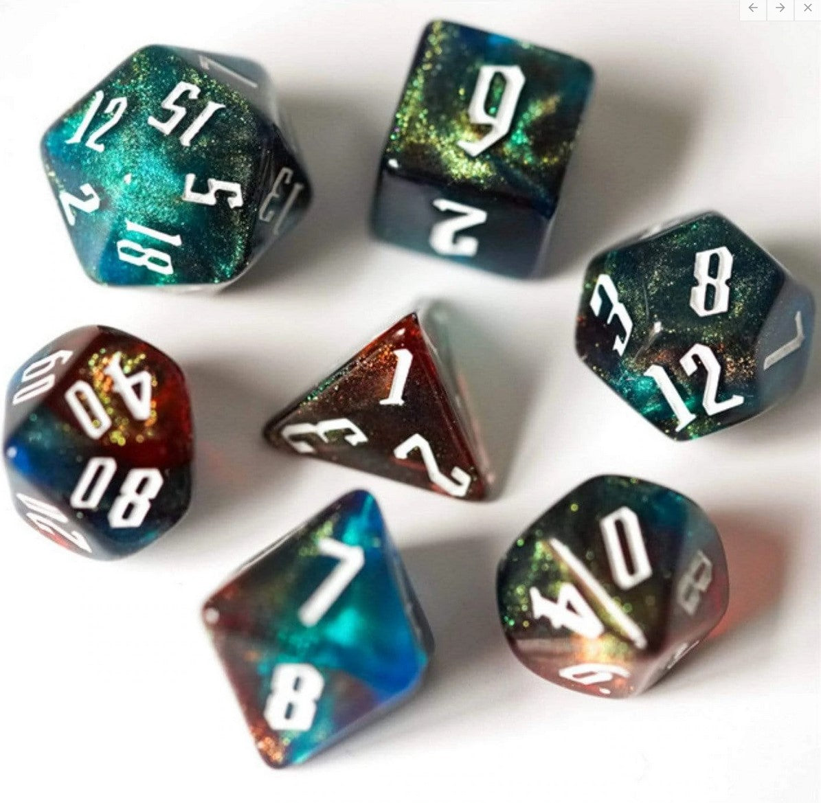 Foam Brain Magician's Illusion Poly 7 Dice Set | Odin's Place