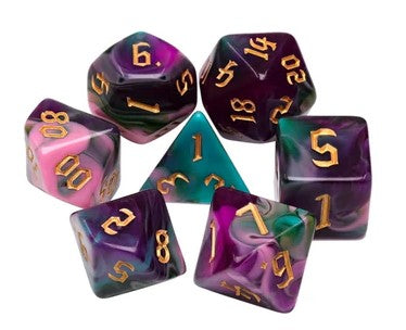 Foam Brain Night Elves Poly 7 Dice Set | Odin's Place
