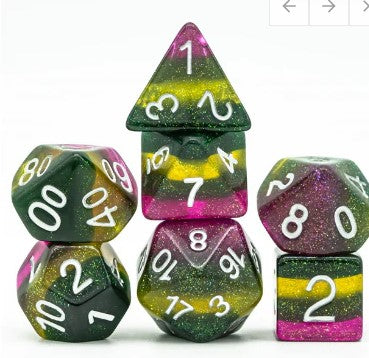 Foam Brain Poison Swamp Poly 7 Dice Set | Odin's Place