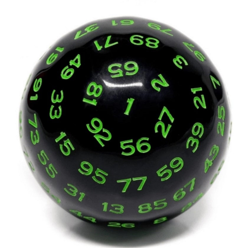 Foam Brain Dragon Head D100 - Black with Green | Odin's Place