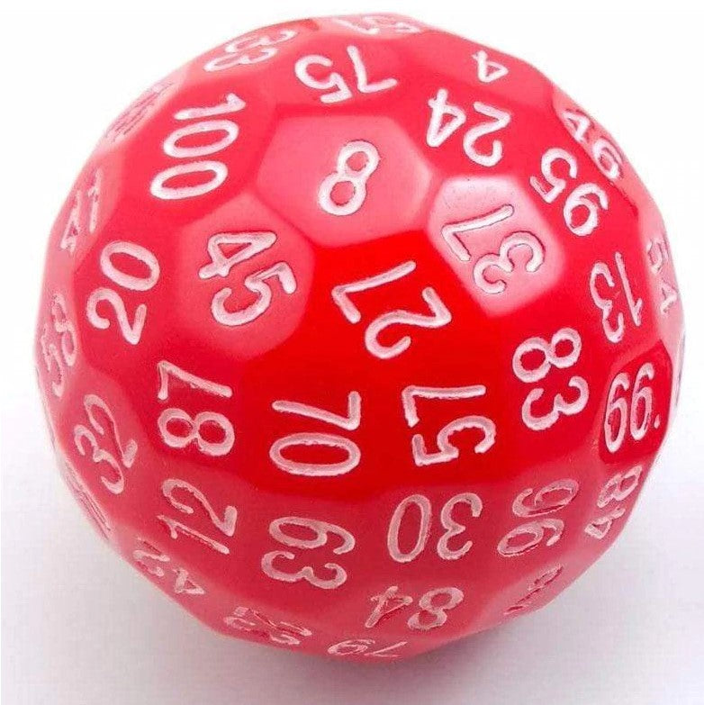 Foam Brain Dragon Head D100 - Red with White | Odin's Place