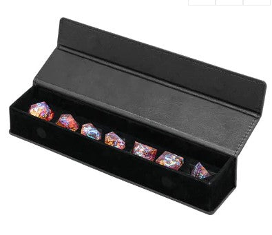 Foam Brain Magnetic Dice Vault: Black Leatherette | Odin's Place