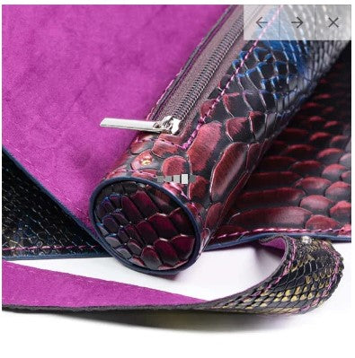 Foam Brain Red Roll Up Leatherette Dice Mat: Dragon Scale | Odin's Place