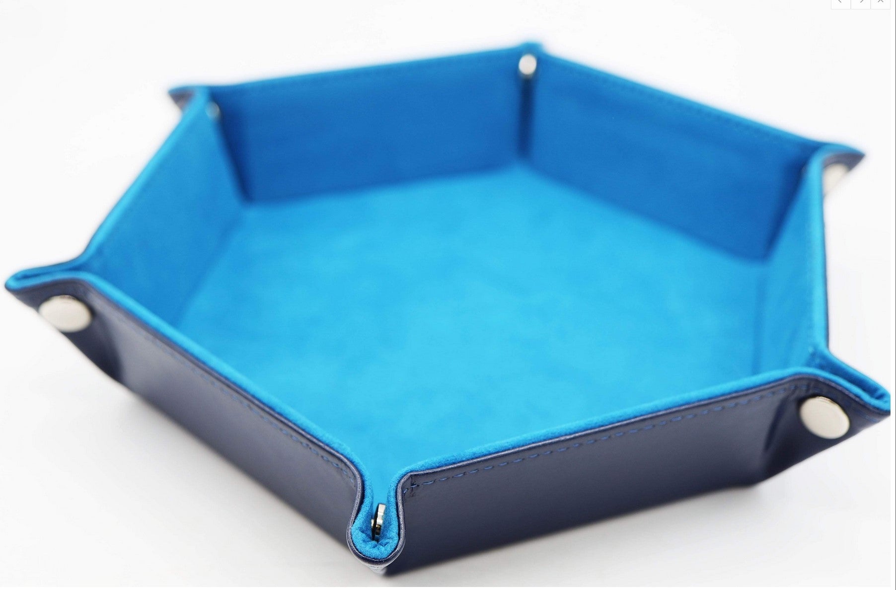 Foam Brain Folding Hexagonal Dice Tray Teal | Odin's Place