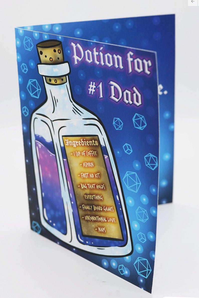 Foam Brain Father's Day Potion Cards | Odin's Place