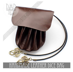 DND Dice Leather Dice Bag & Dice Tray: Dragons/Black | Odin's Place