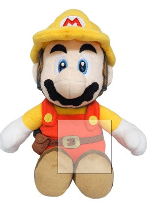 Super Mario Builder Mario 10" Plush | Odin's Place