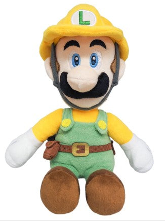 Super Mario Builder Luigi 10" Plush | Odin's Place