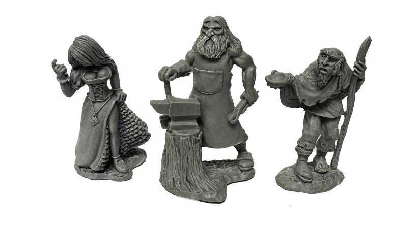 Reaper Bones Legends: Townfolk (Strumpet, Blacksmith, Beggar) | Odin's Place