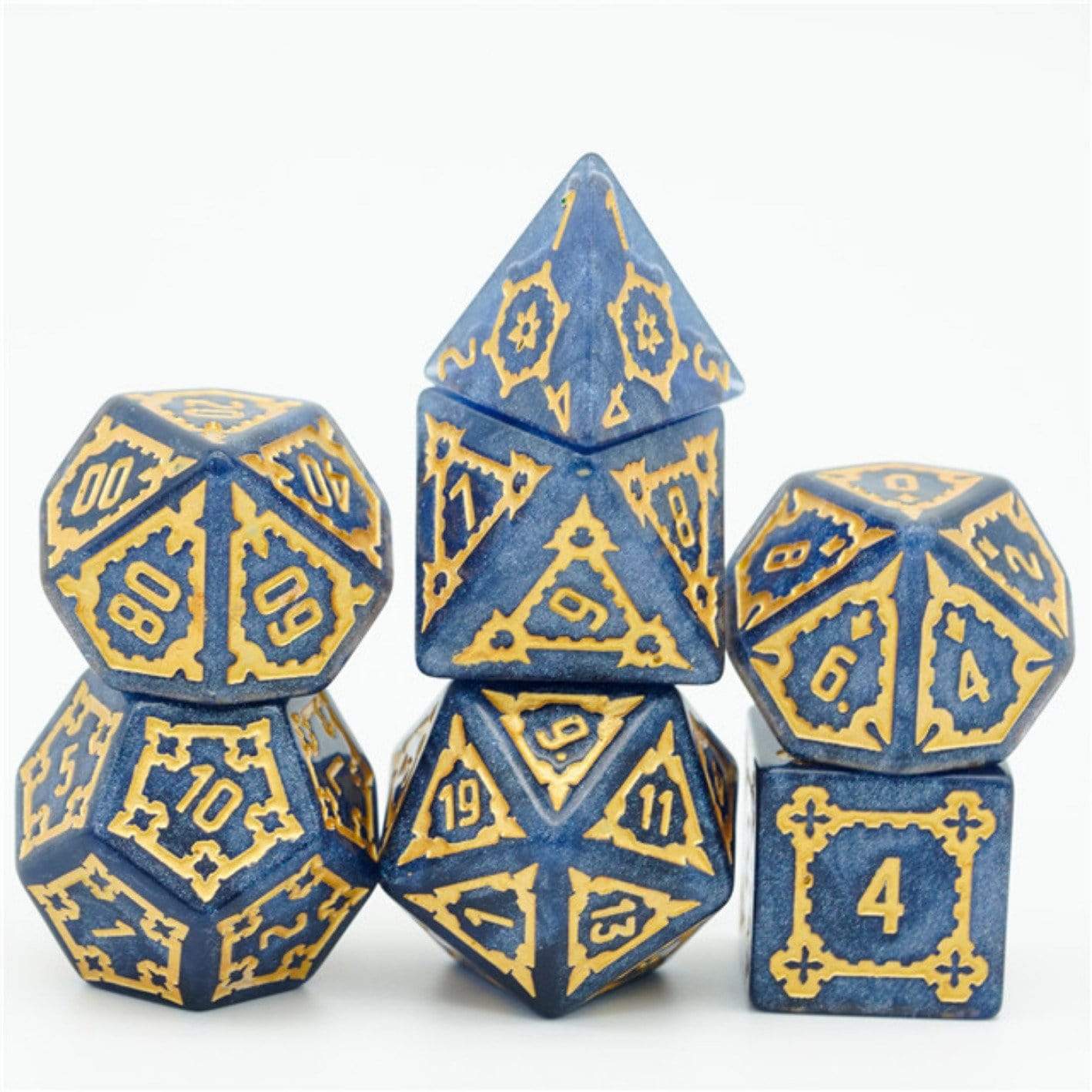 Foam Brain Huge Blue Castle RPG Dice Set | Odin's Place