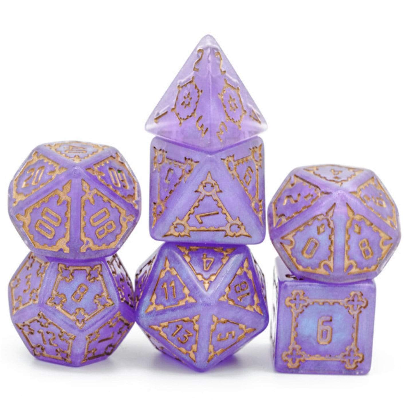 Foam Brain Huge Purple Castle RPG Dice Set | Odin's Place