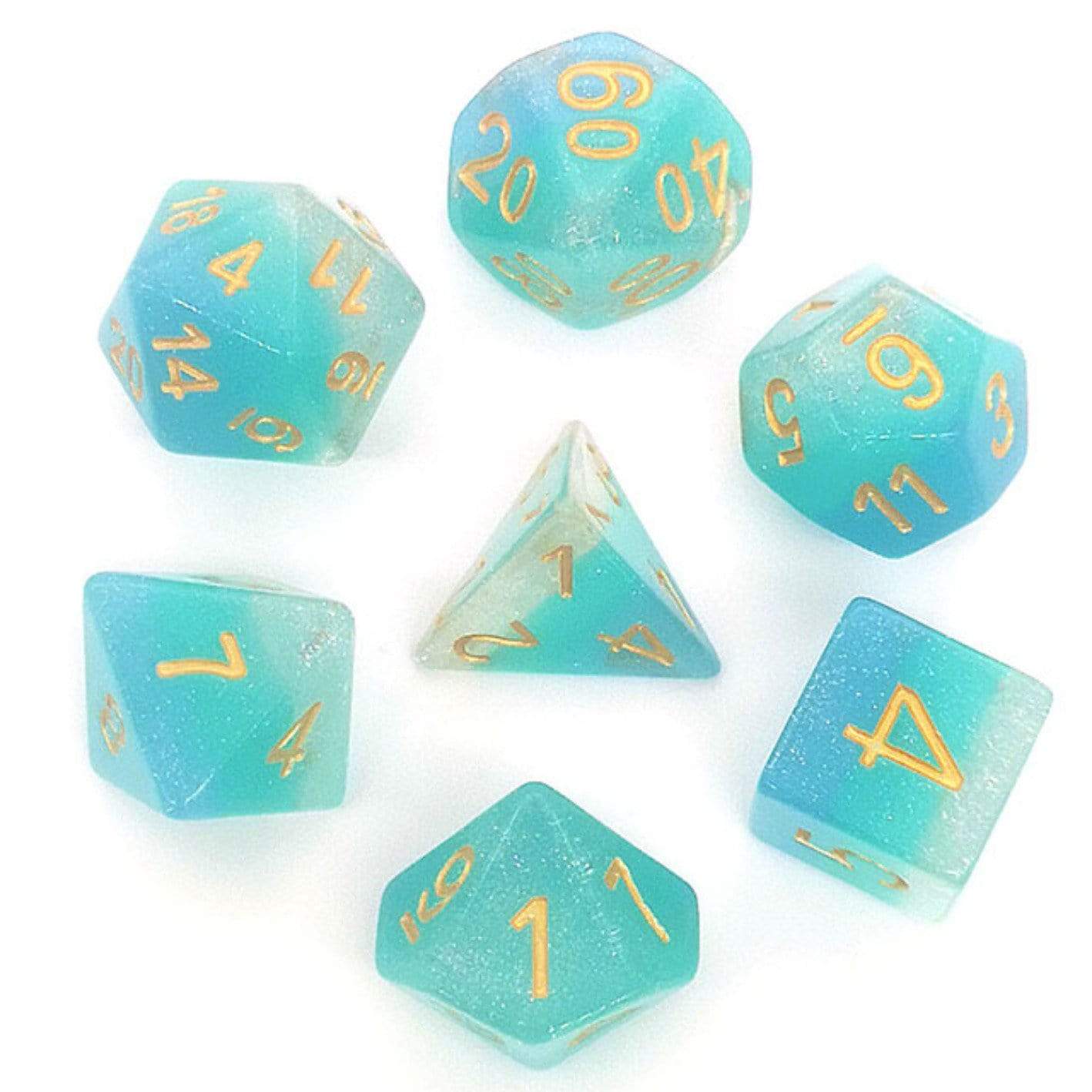 Foam Brain Blue Waters RPG Dice Set | Odin's Place