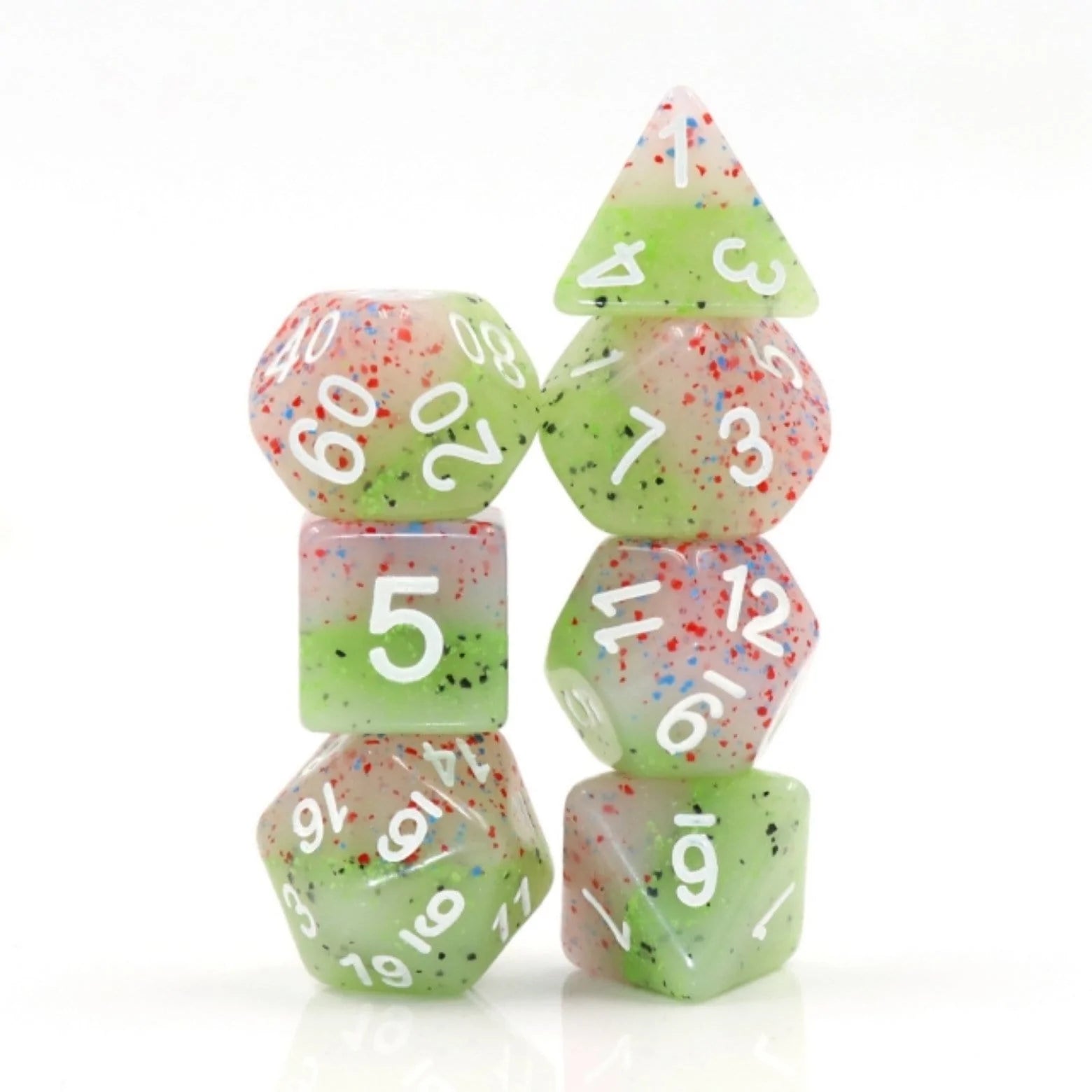 Foam Brain Rose Bud Poly 7 Dice Set | Odin's Place