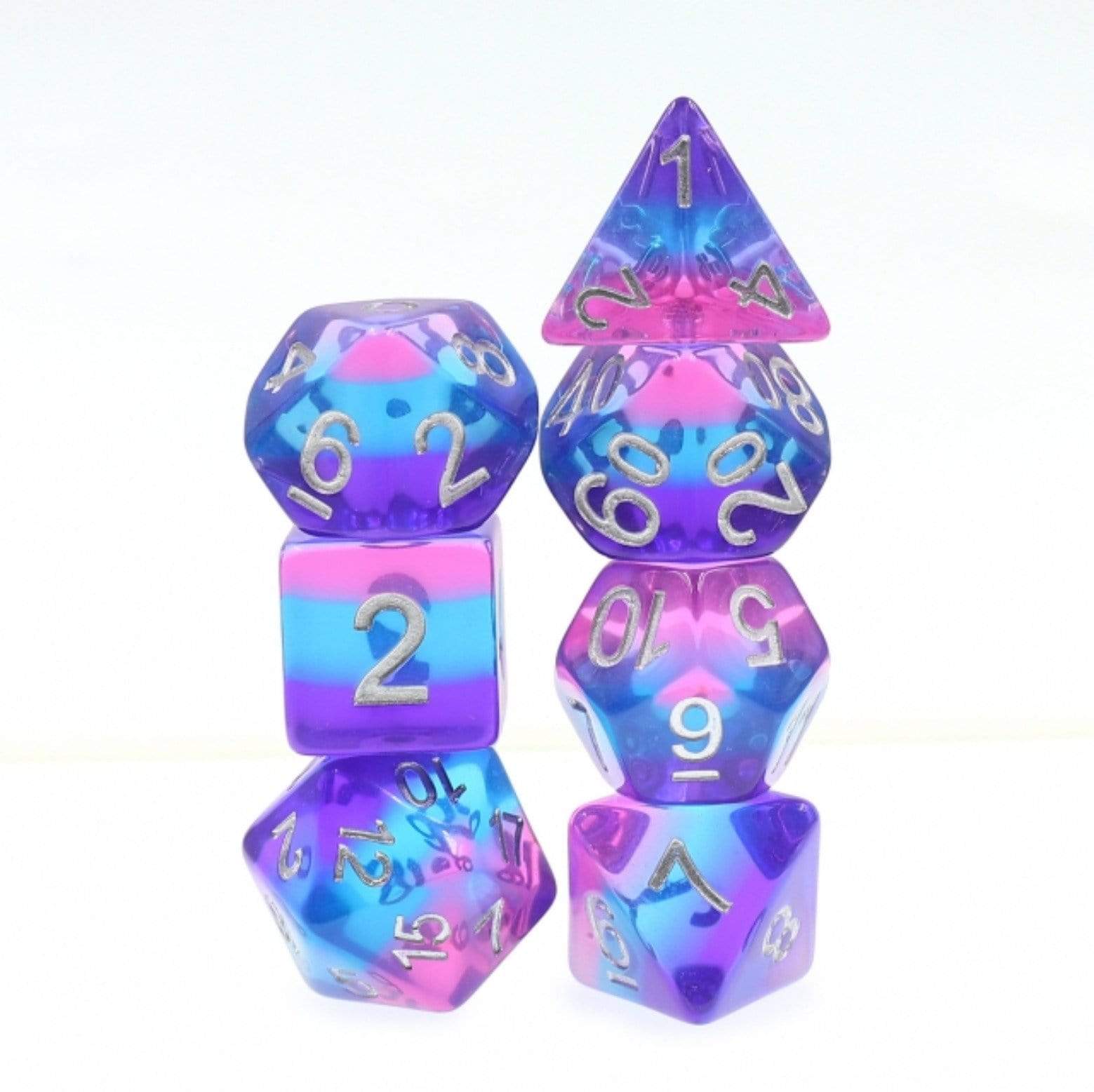 Foam Brain Purple Sky RPG Dice Set | Odin's Place