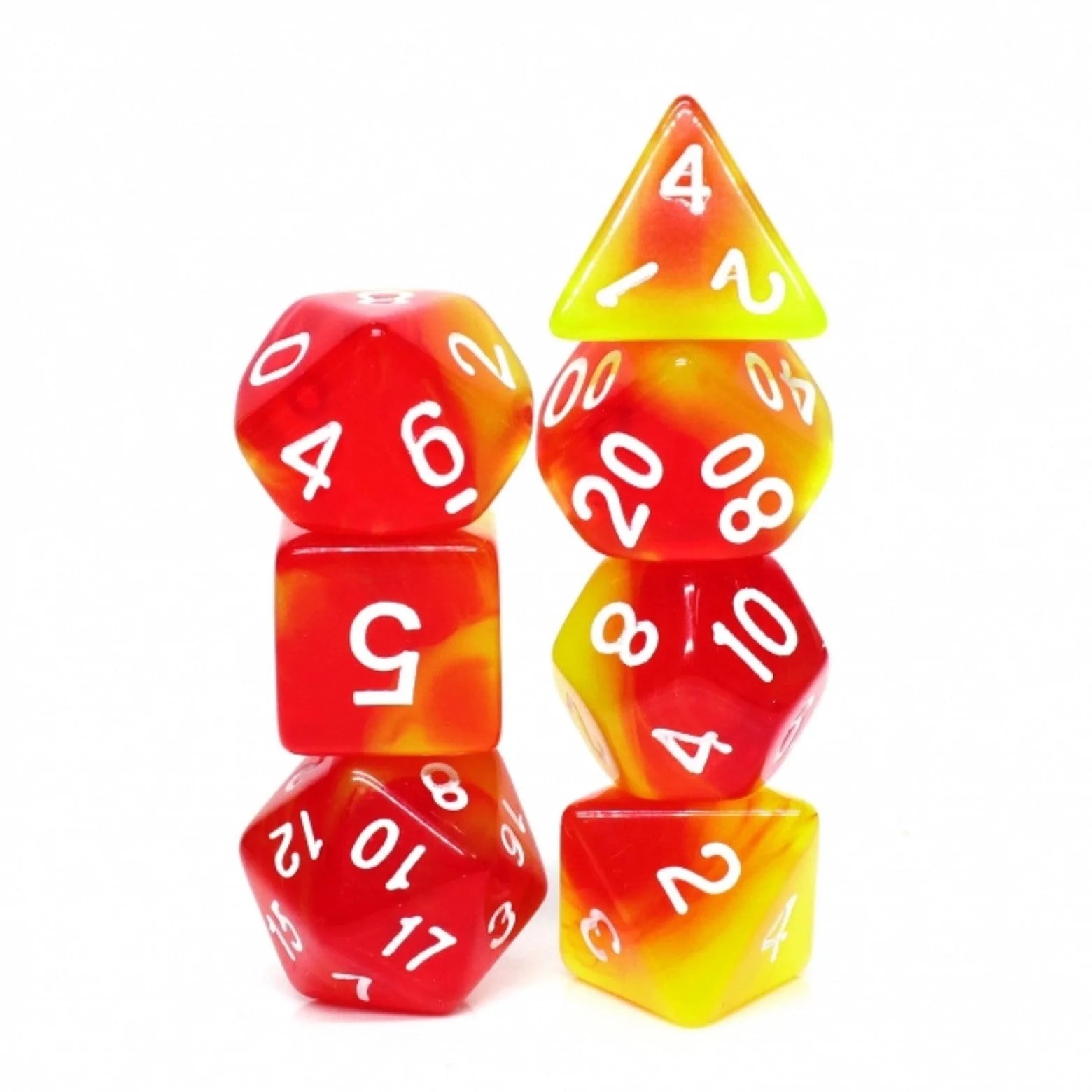 Foam Brain Rising Phoenix Poly 7 Dice Set | Odin's Place