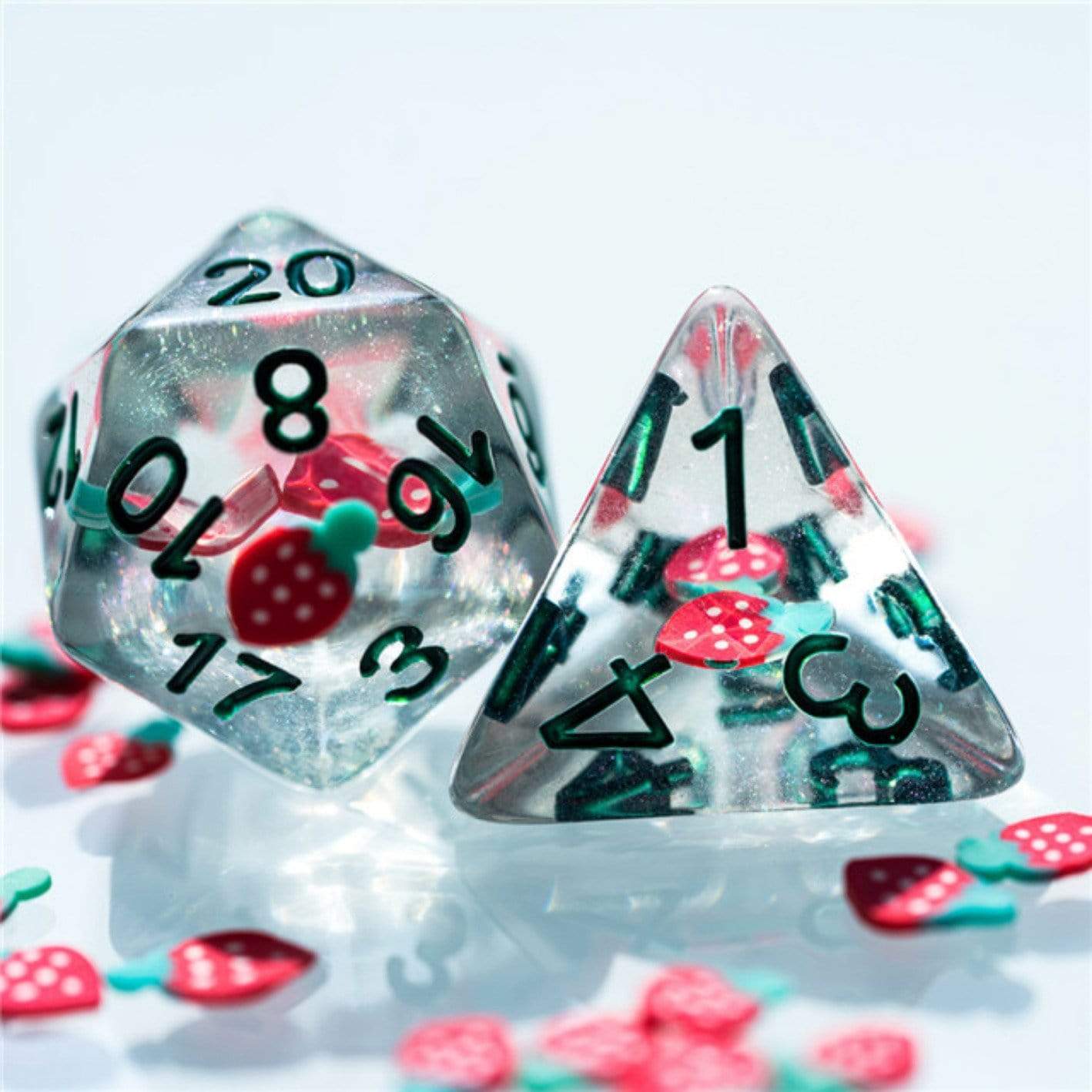 Foam Brain Strawberry RPG Dice Set | Odin's Place