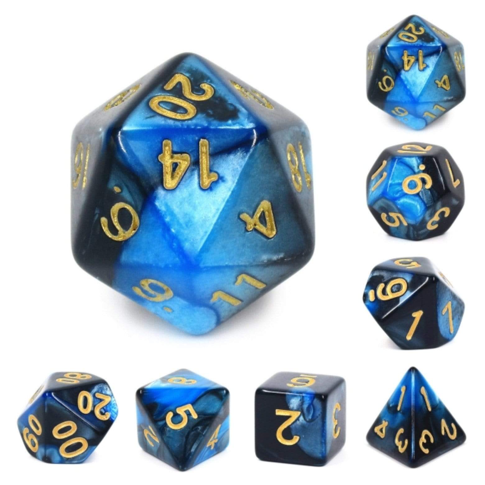 Foam Brain Thunderstorm Poly 7 Dice Set | Odin's Place