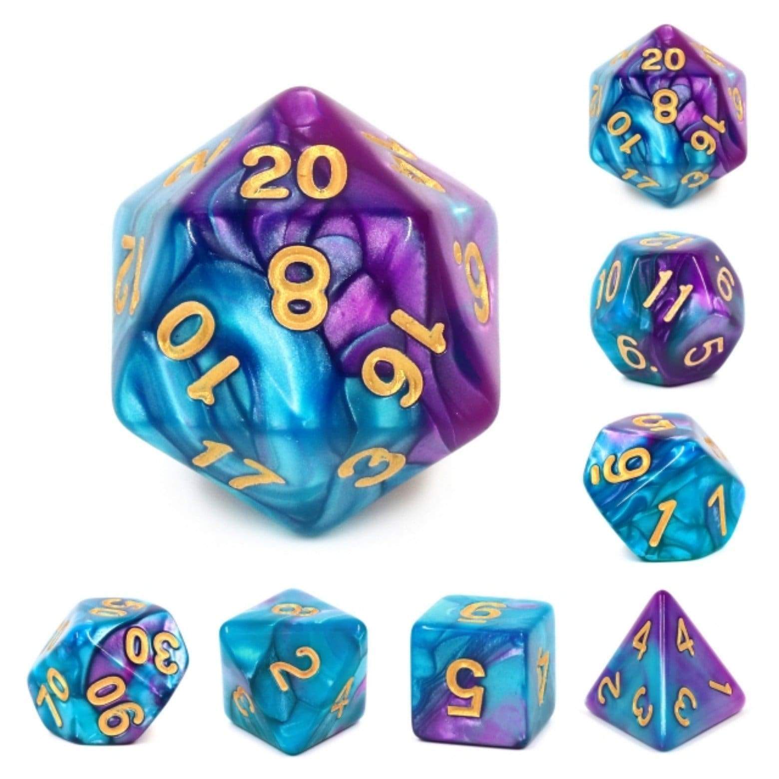 Foam Brain Mermaid Beach RPG Dice Set | Odin's Place