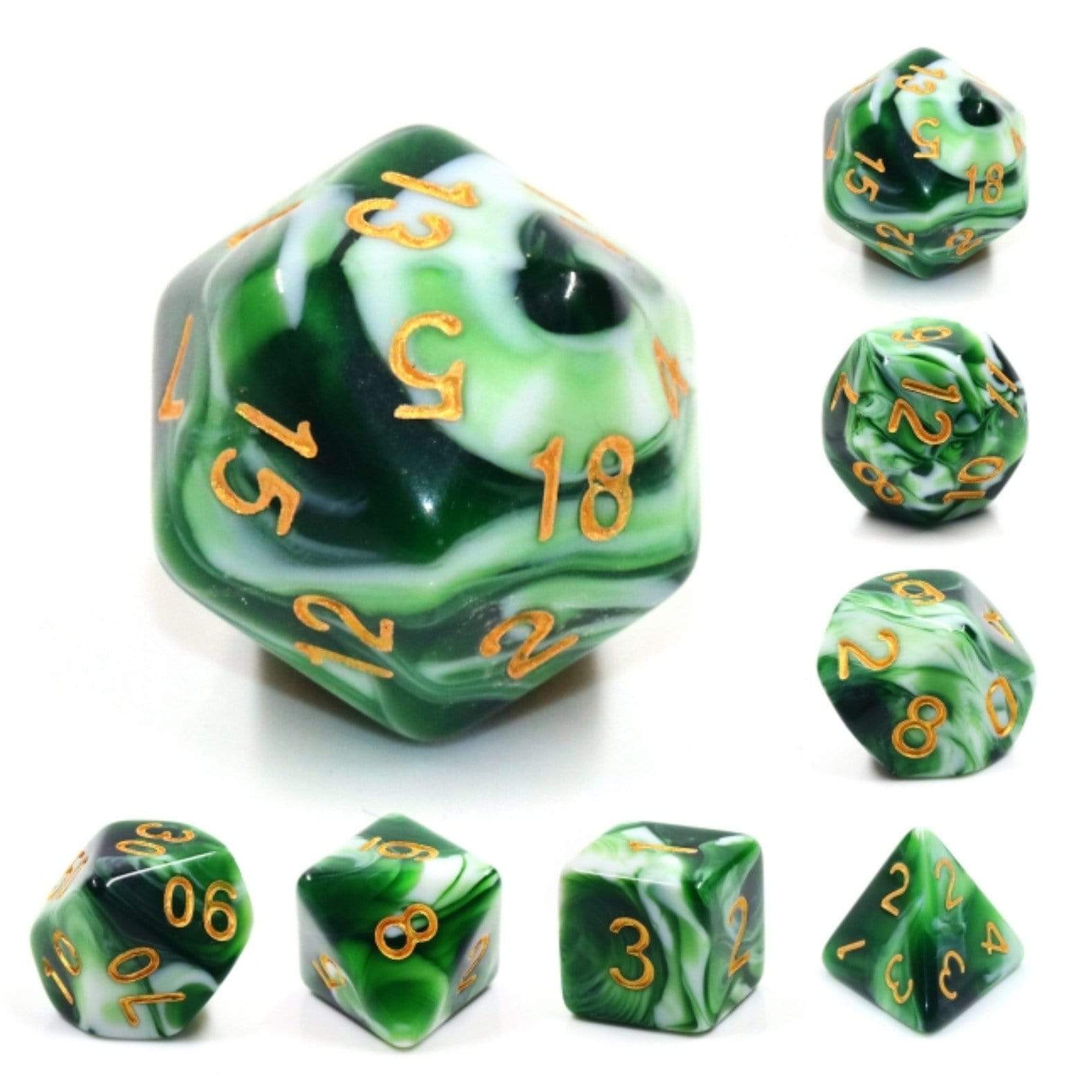 Foam Brain Jadeite Poly 7 Dice Set | Odin's Place