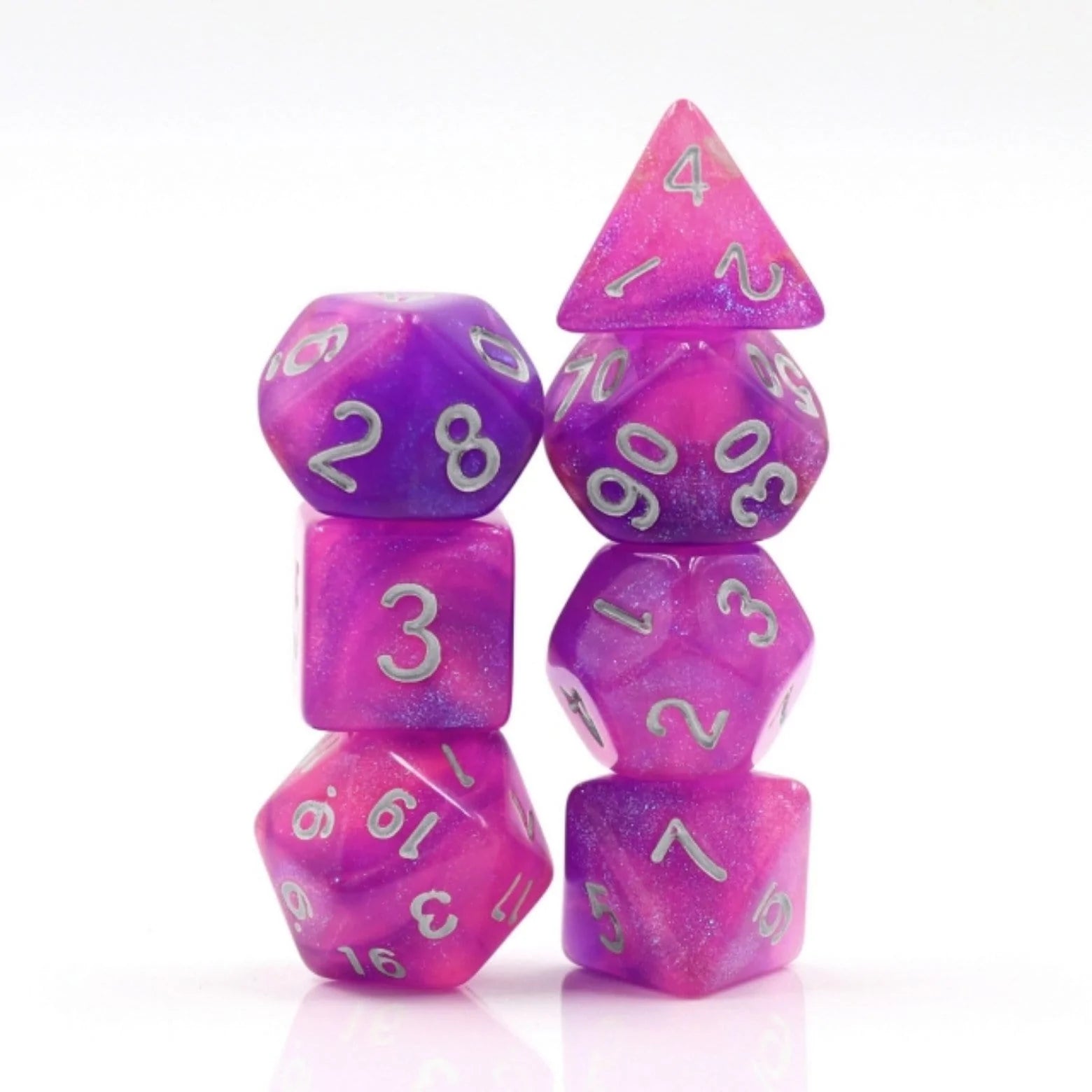 Foam Brain Royal Aurora Poly 7 Dice Set | Odin's Place