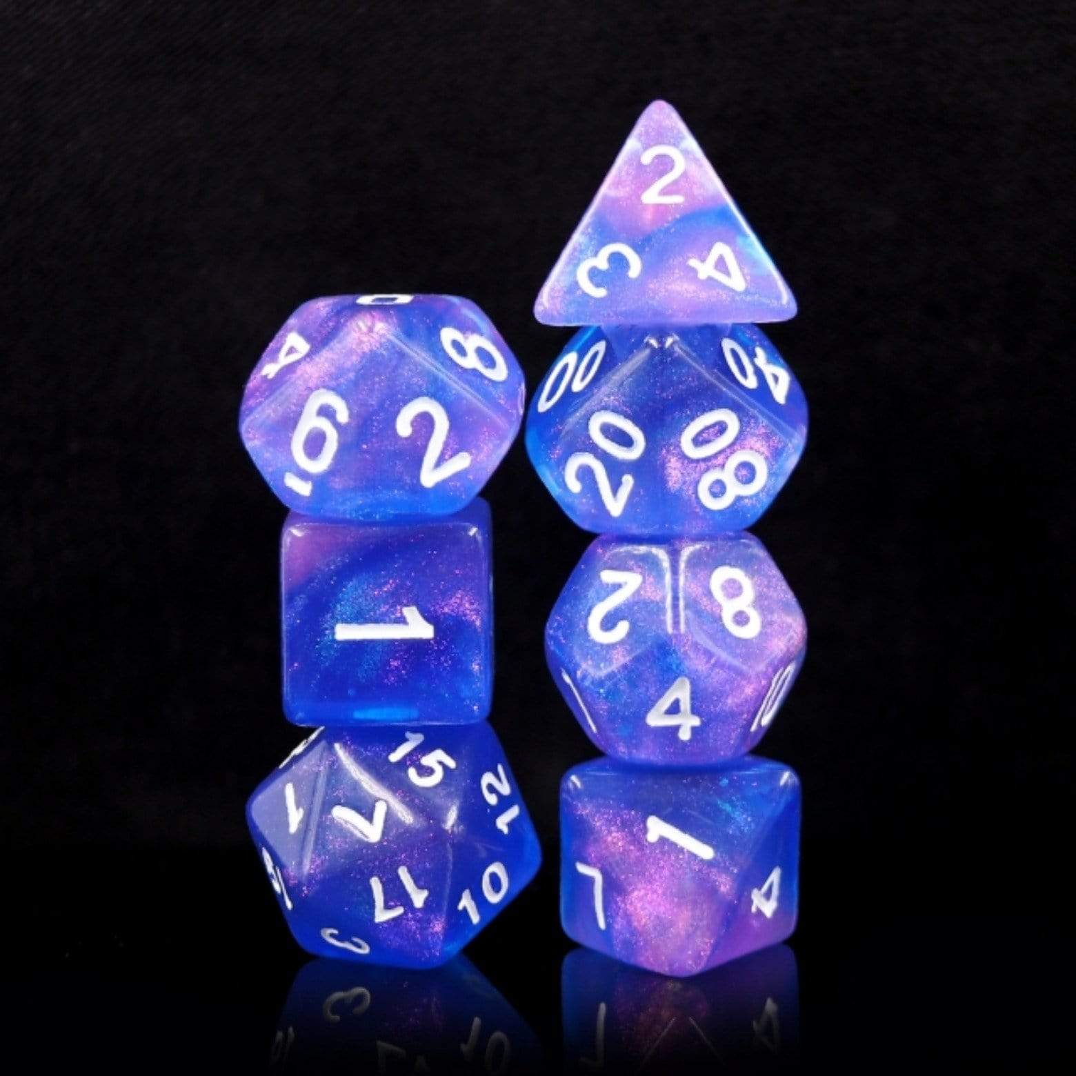 Foam Brain Sapphire Phantom RPG Dice Set | Odin's Place