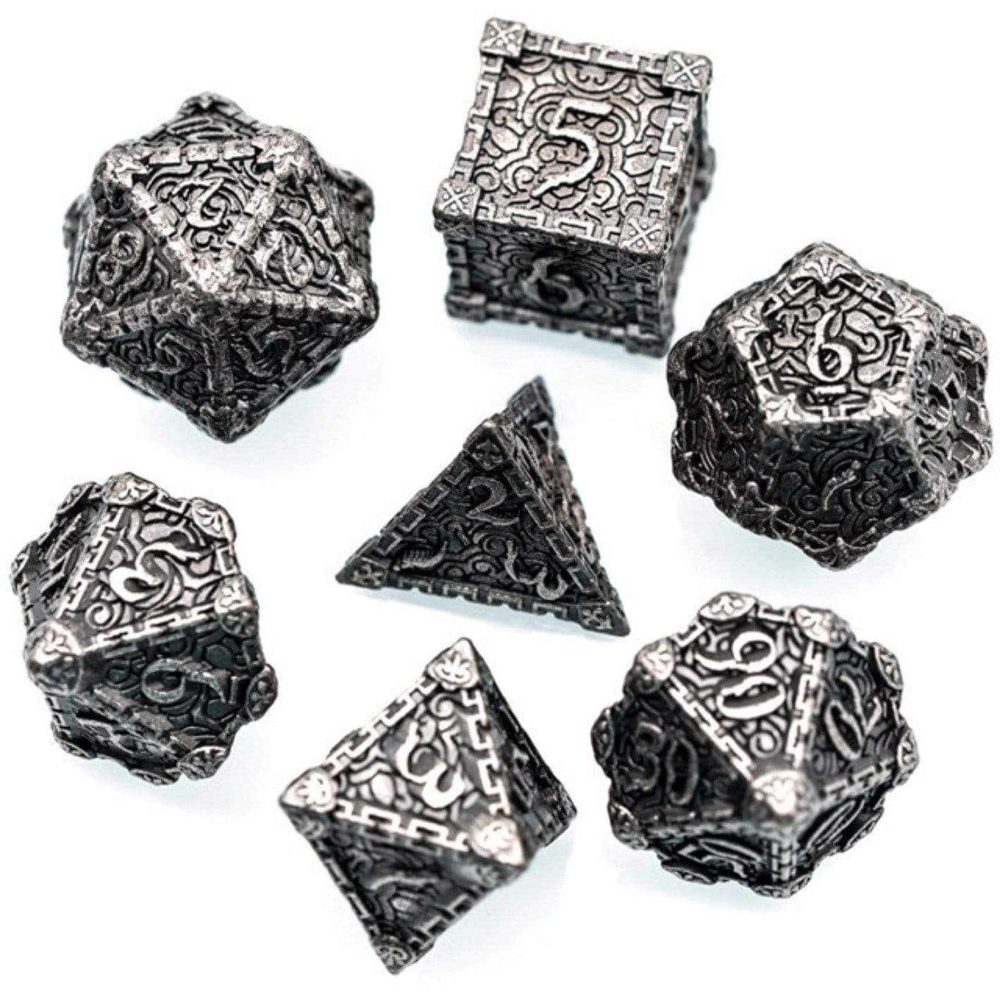 Foam Brain Dagger of Venom: Silver Poly 7 Dice Set | Odin's Place