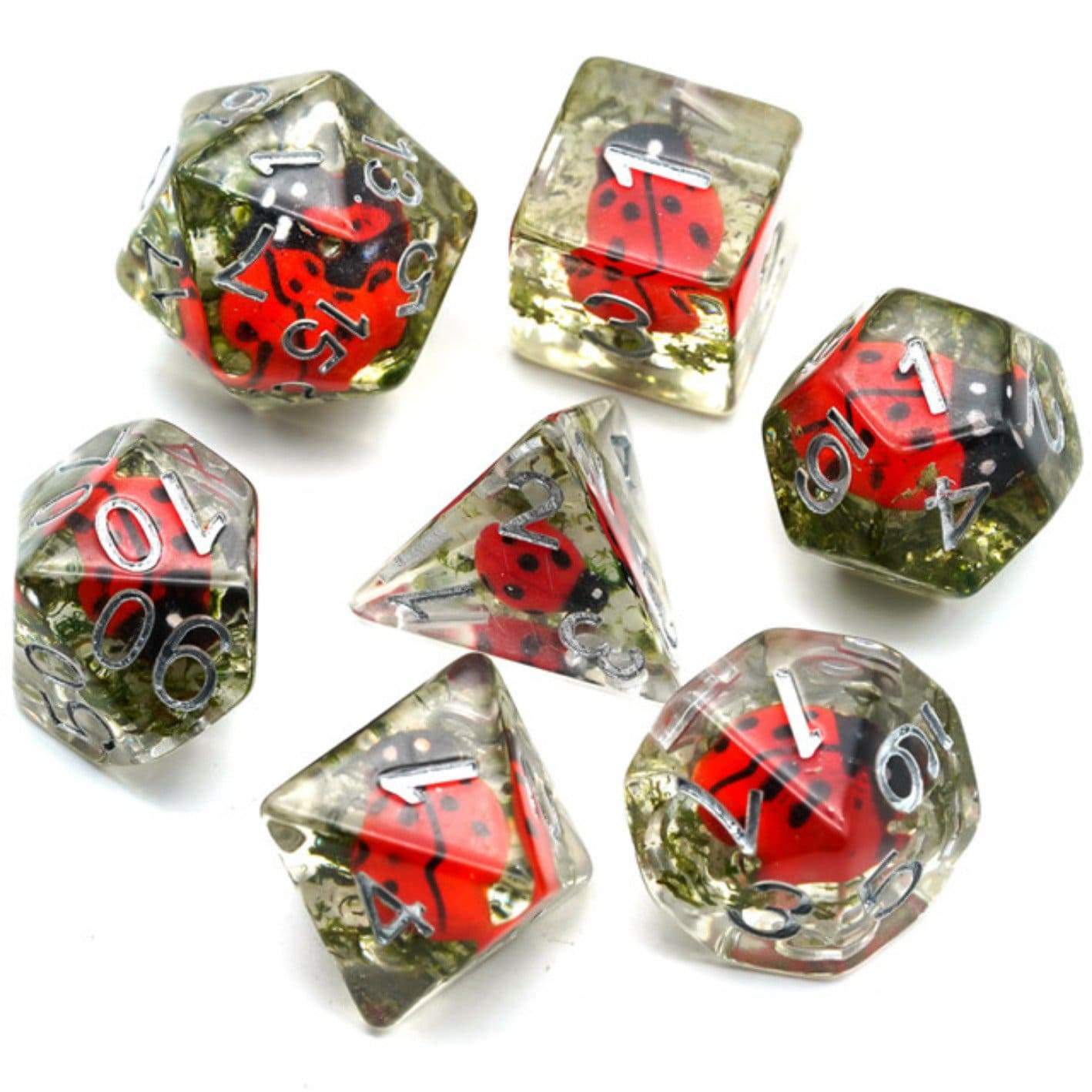 Foam Brain Red Ladybug RPG Dice Set | Odin's Place