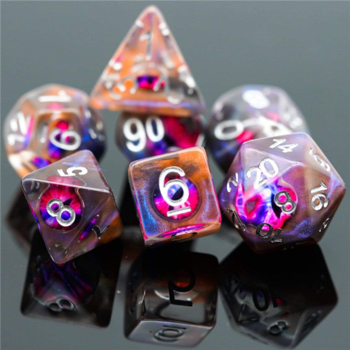 Foam Brain Demon Eye RPG Dice Set | Odin's Place