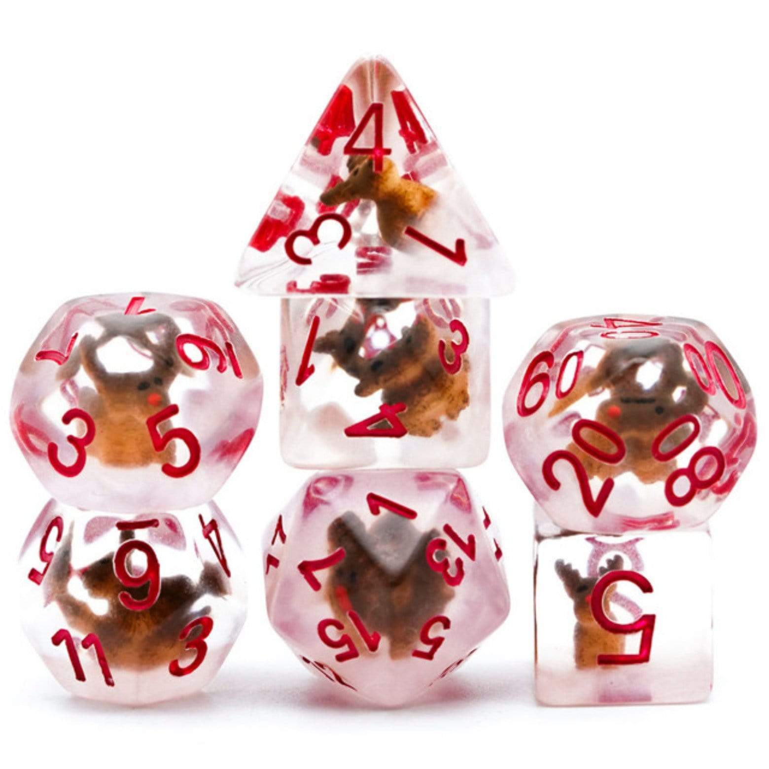 Foam Brain Reindeer Poly 7 Dice Set | Odin's Place
