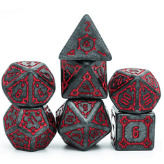 Foam Brain Huge Black Castle RPG Dice Set | Odin's Place