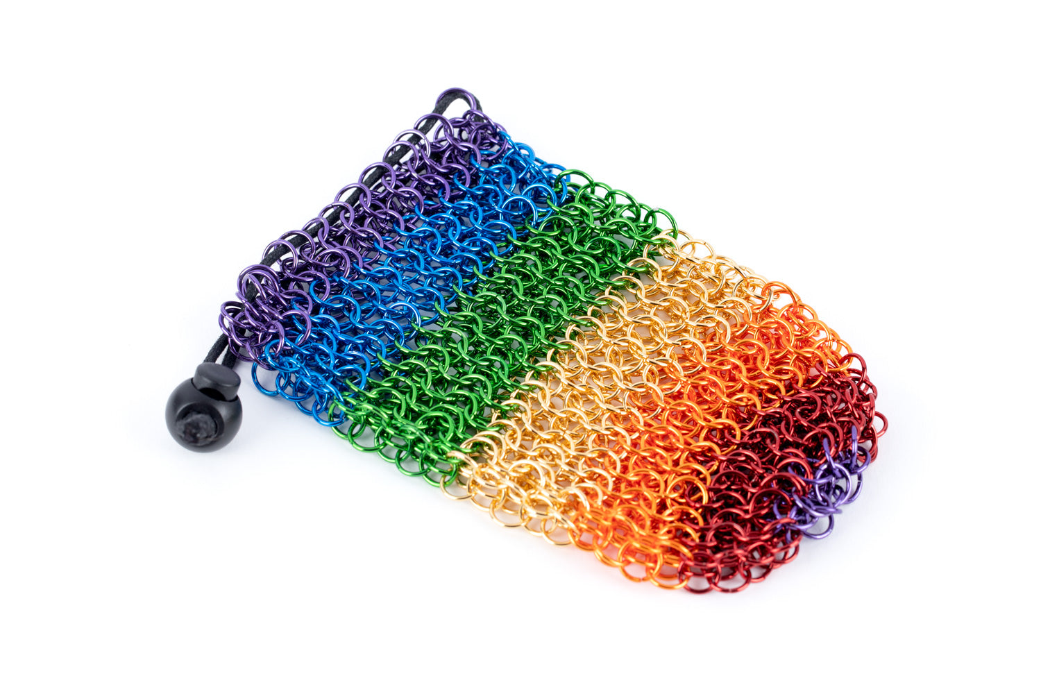 MDG Chainmail Dice Bag: Rainbow Stainless Steel | Odin's Place