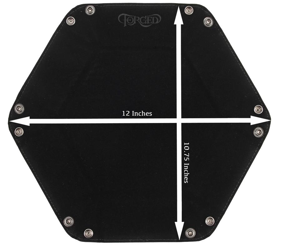 Forged Gaming Hexagon Snap Folding Dice Tray - Various Colors | Odin's Place
