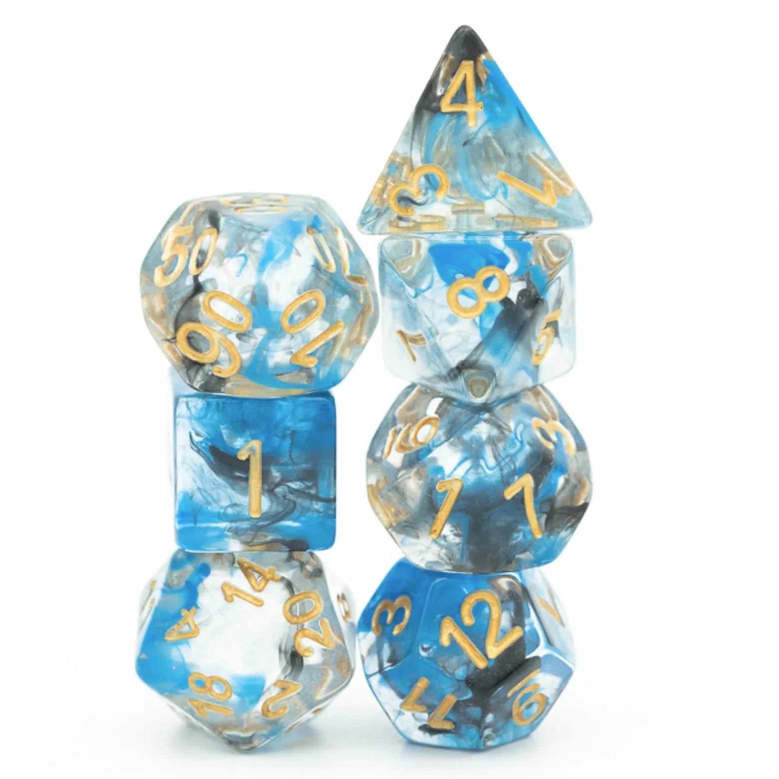 Foam Brain Smoke Stack Poly 7 Dice Set | Odin's Place
