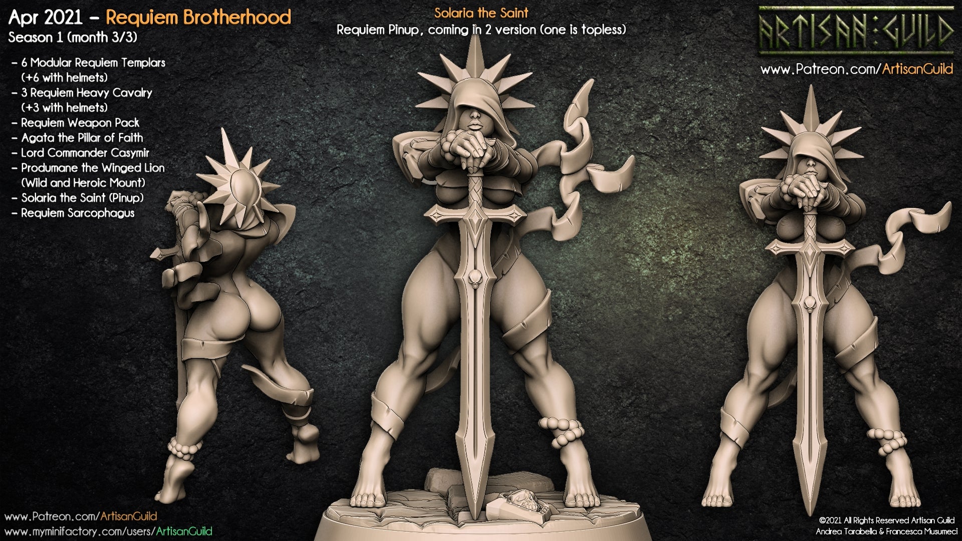 Dragon's Lair Printed Mini: Requiem Brotherhood Set | Odin's Place