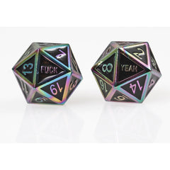Forged Gaming F*ck Yeah Poly 7 Metal Dice Set | Odin's Place