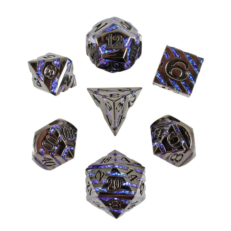 Forged Gaming Star Slash Metal Poly 7 Dice Set | Odin's Place