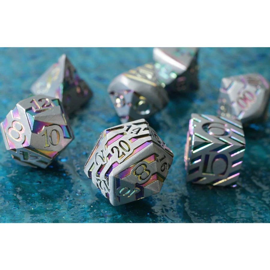 Forged Gaming Star Void Poly 7 Metal Dice Set | Odin's Place