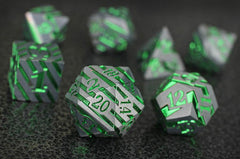Forged Gaming Sylvan Slash Poly 7 Metal Dice Set | Odin's Place