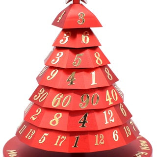 Christmas Tree Metal Dice Thing Green With Red Numerals | Odin's Place