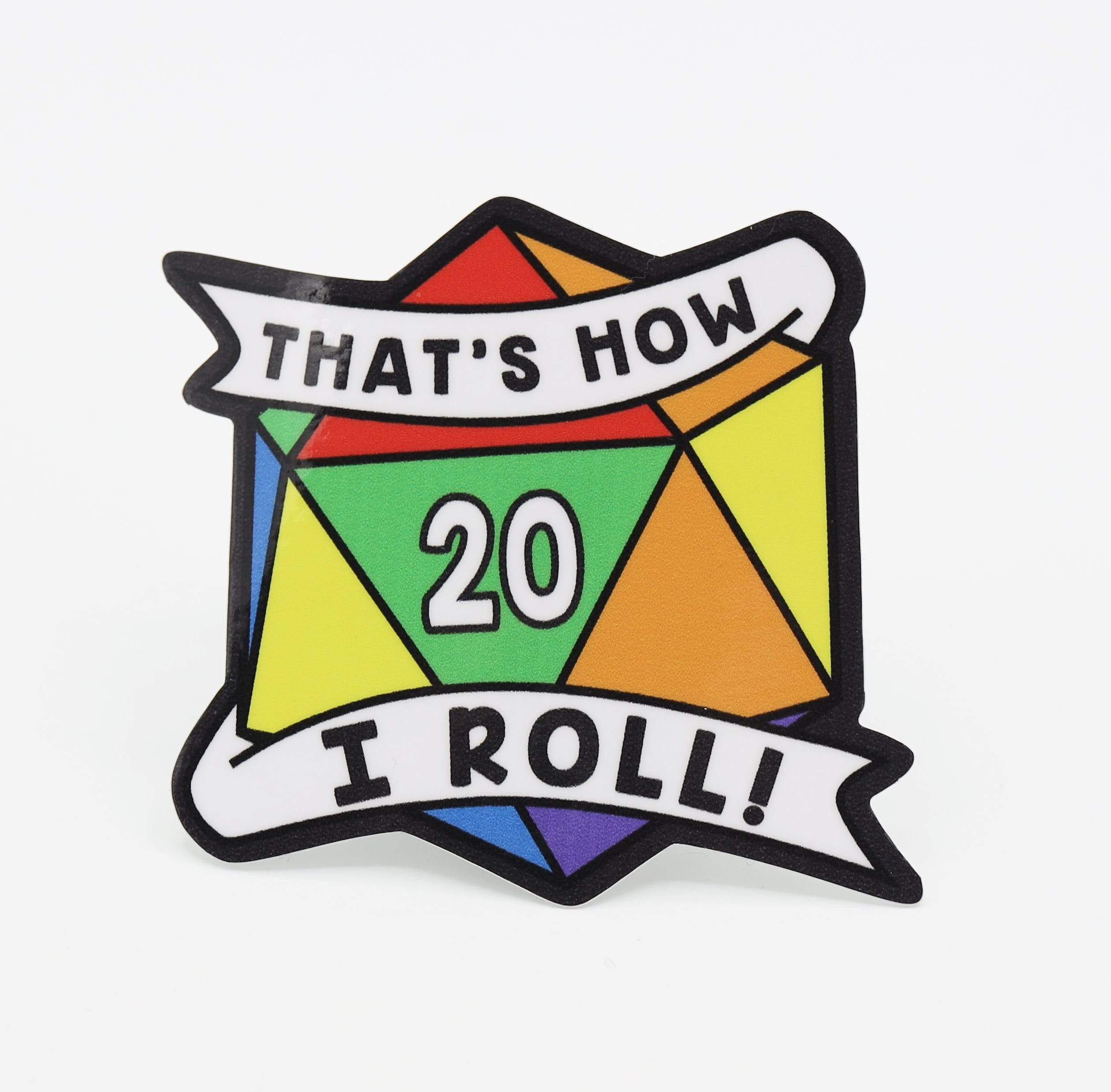 Foam Brain Sticker: That's How I Roll Pride | Odin's Place
