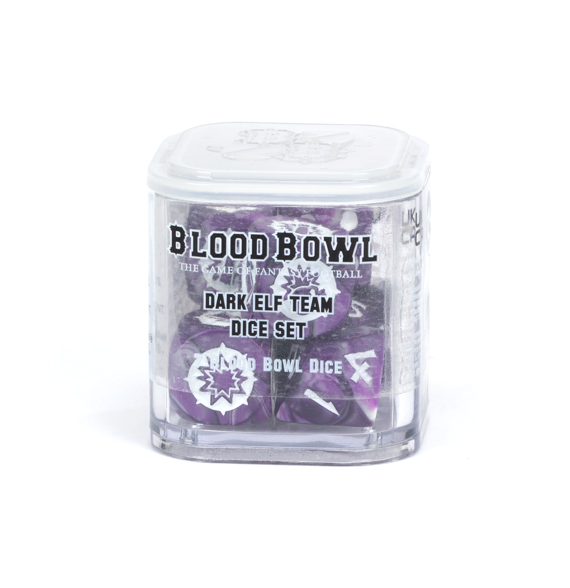 Blood Bowl: Dark Elf Team Dice Set | Odin's Place