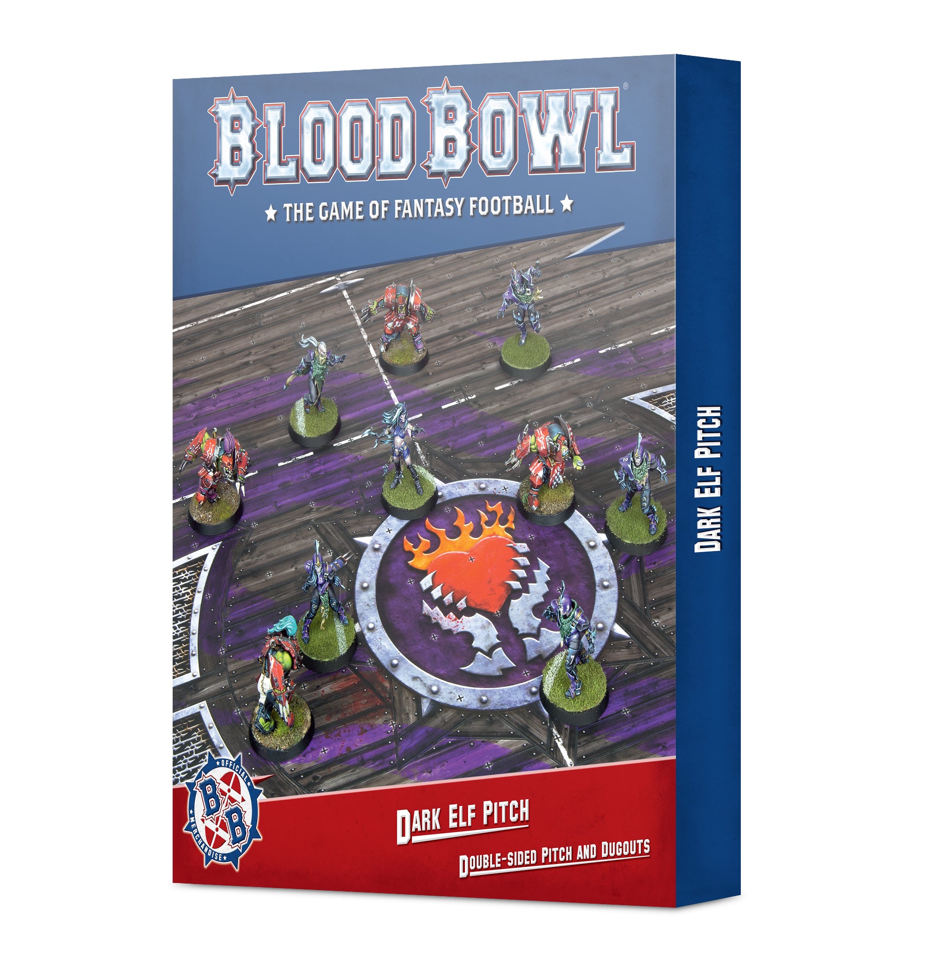 Blood Bowl: Dark Elf Team – Double-sided Pitch and Dugouts Set | Odin's Place