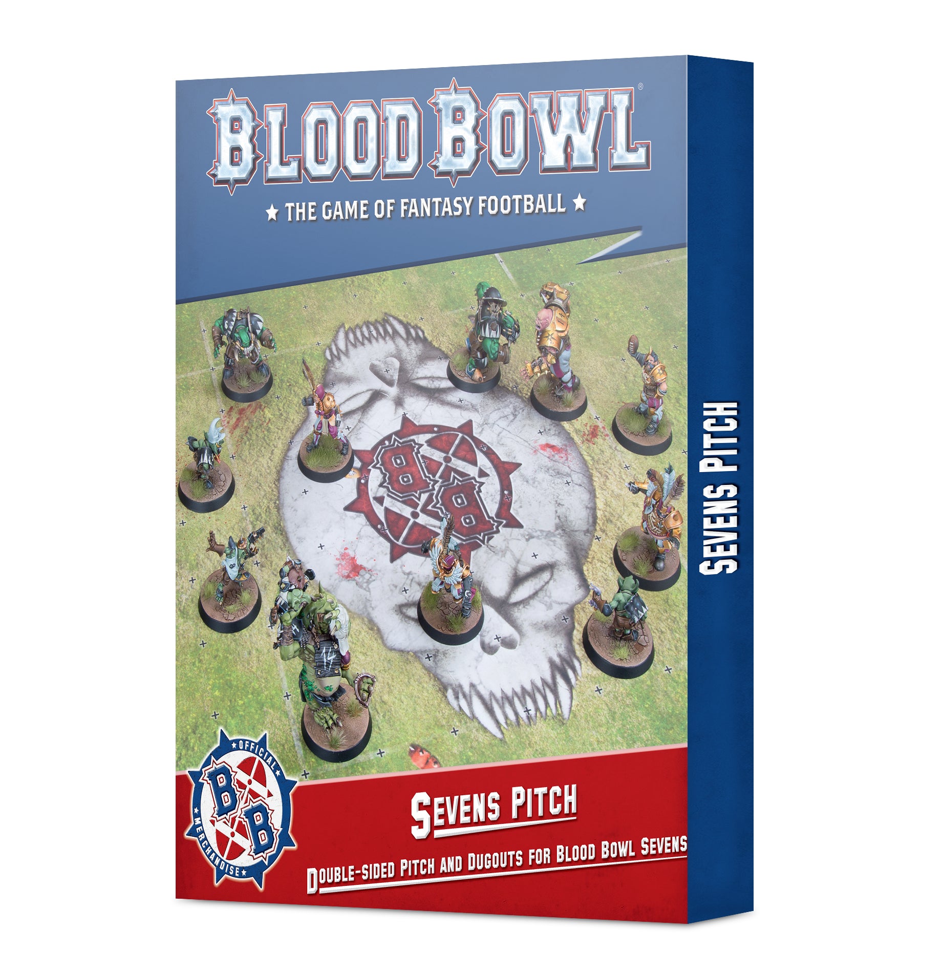 Blood Bowl: Sevens Pitch: Double-sided Pitch and Dugouts for Blood Bowl Sevens | Odin's Place