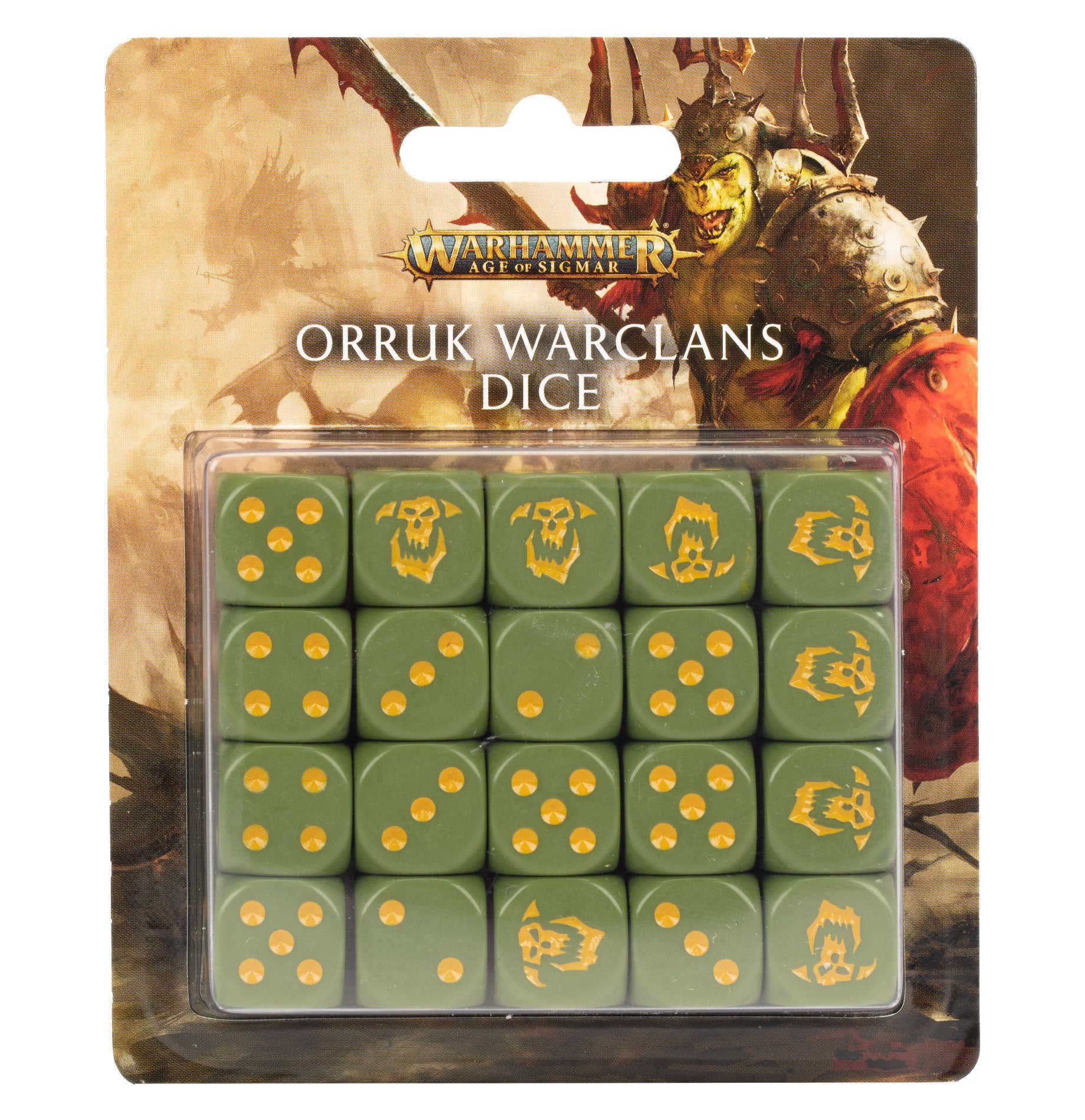 Warhammer Age of Sigmar: Orruk Warclans Dice Set | Odin's Place