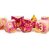 Metallic Dice Games Handmade Sharp Edge Resin Dice: Thousand Day Red | Odin's Place