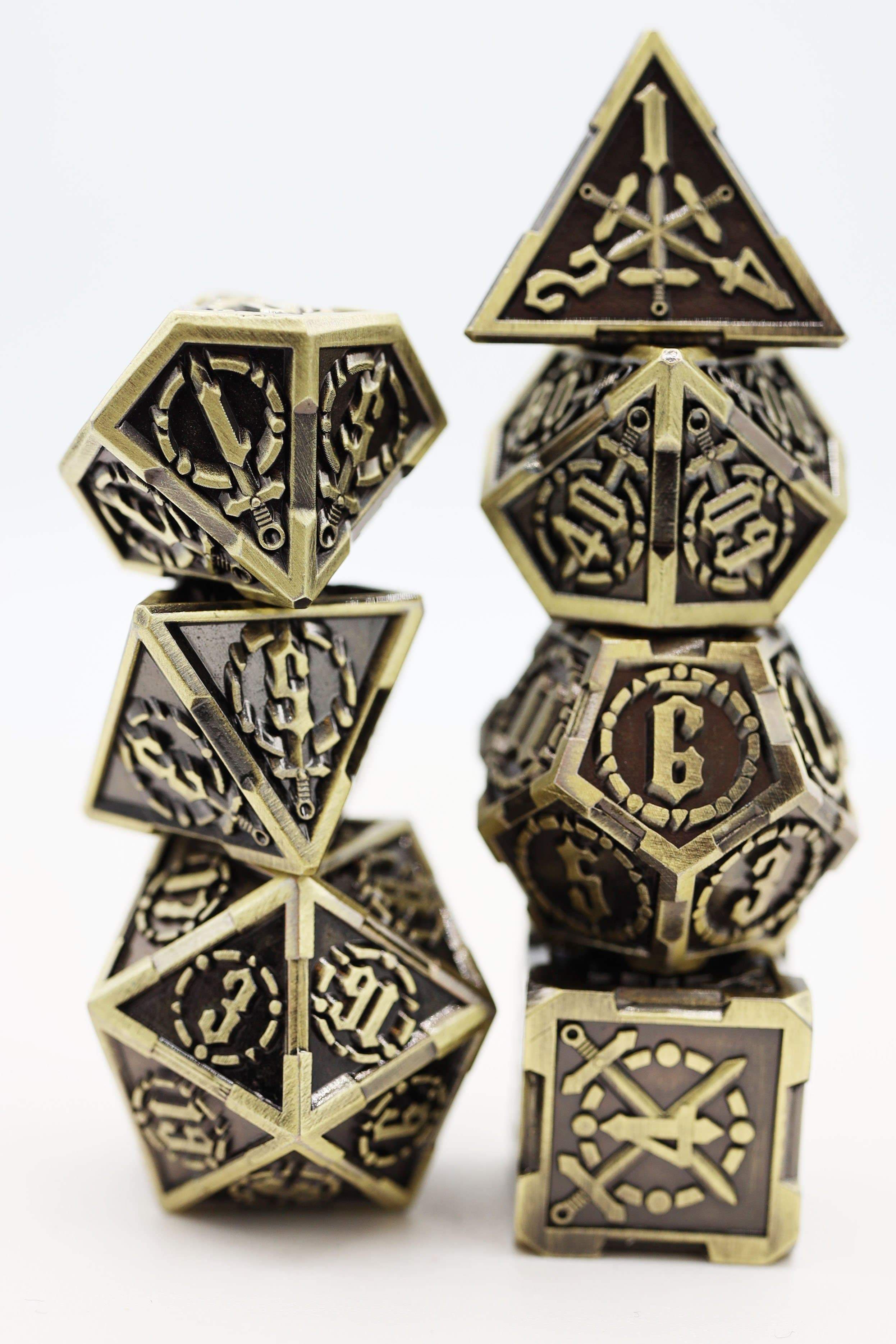 Foam Brain Timeworn Sword Poly 7 Dice Set | Odin's Place