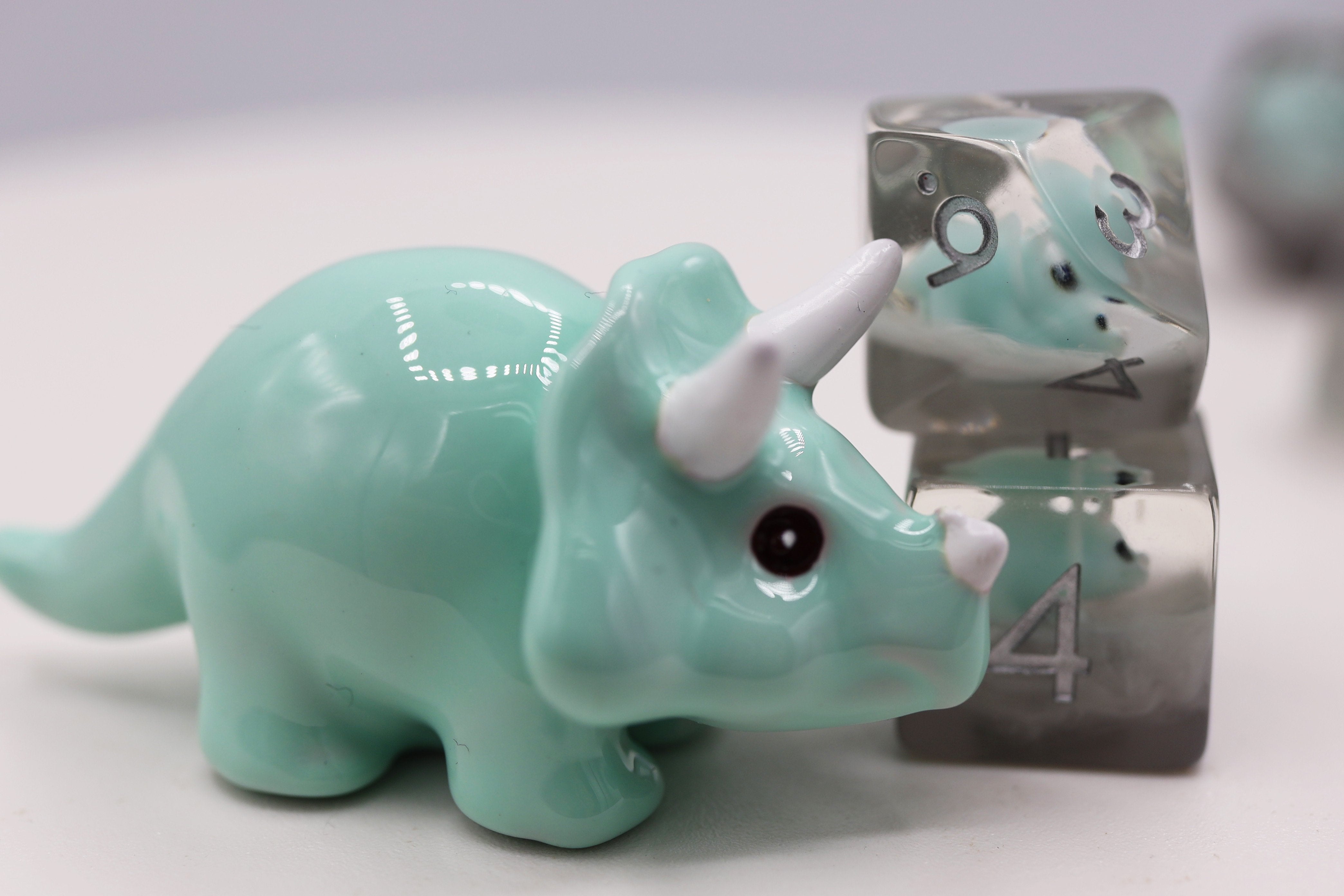 Foam Brain Baby Triceratops Poly 7 Dice Set | Odin's Place